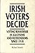 Irish Voters Decide: Voting Behavior in Elections and Referendums Since 1918