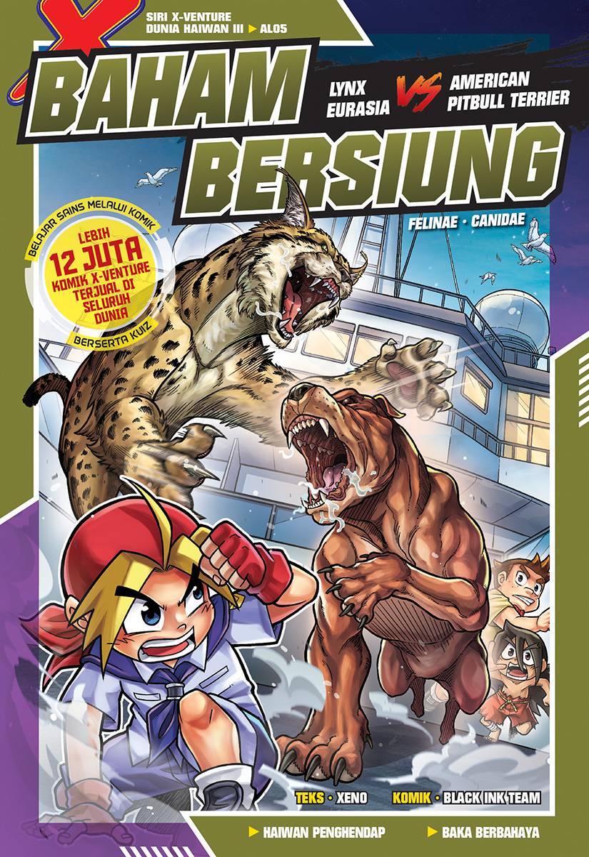 Siri X-VENTURE Dunia Haiwan III 05: Baham Bersiung [Lynx Eurasia vs American Pitbull Terrier]