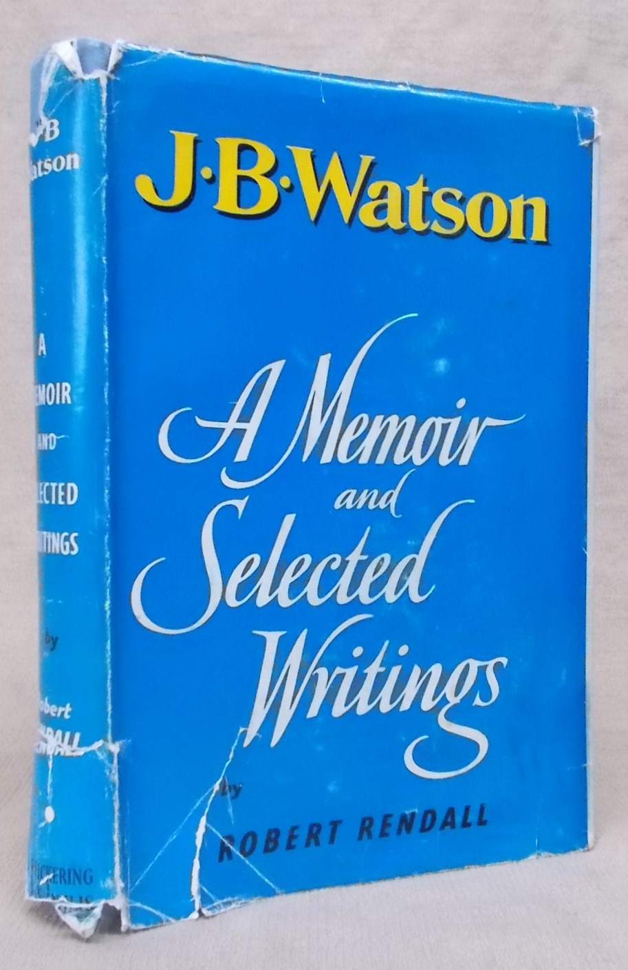 J.B. Watson: A memoir and selected writings