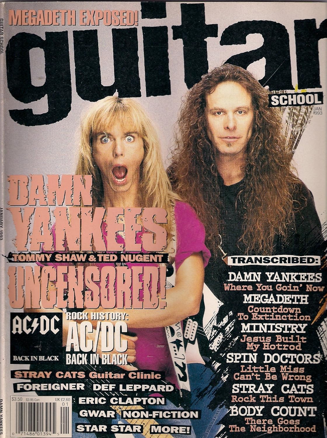 GUITAR SCHOOL (JANUARY 1993) Feat. TOMMY SHAW · TED NUGENT · AC⚡DC · DEF LEPPARD!