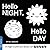 Hello Night, Hello Day: A Fold-Out High-Contrast Baby Board Book Perfect for Tummy Time (High-Contrast Books, 8)