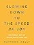 Slowing Down to the Speed o...