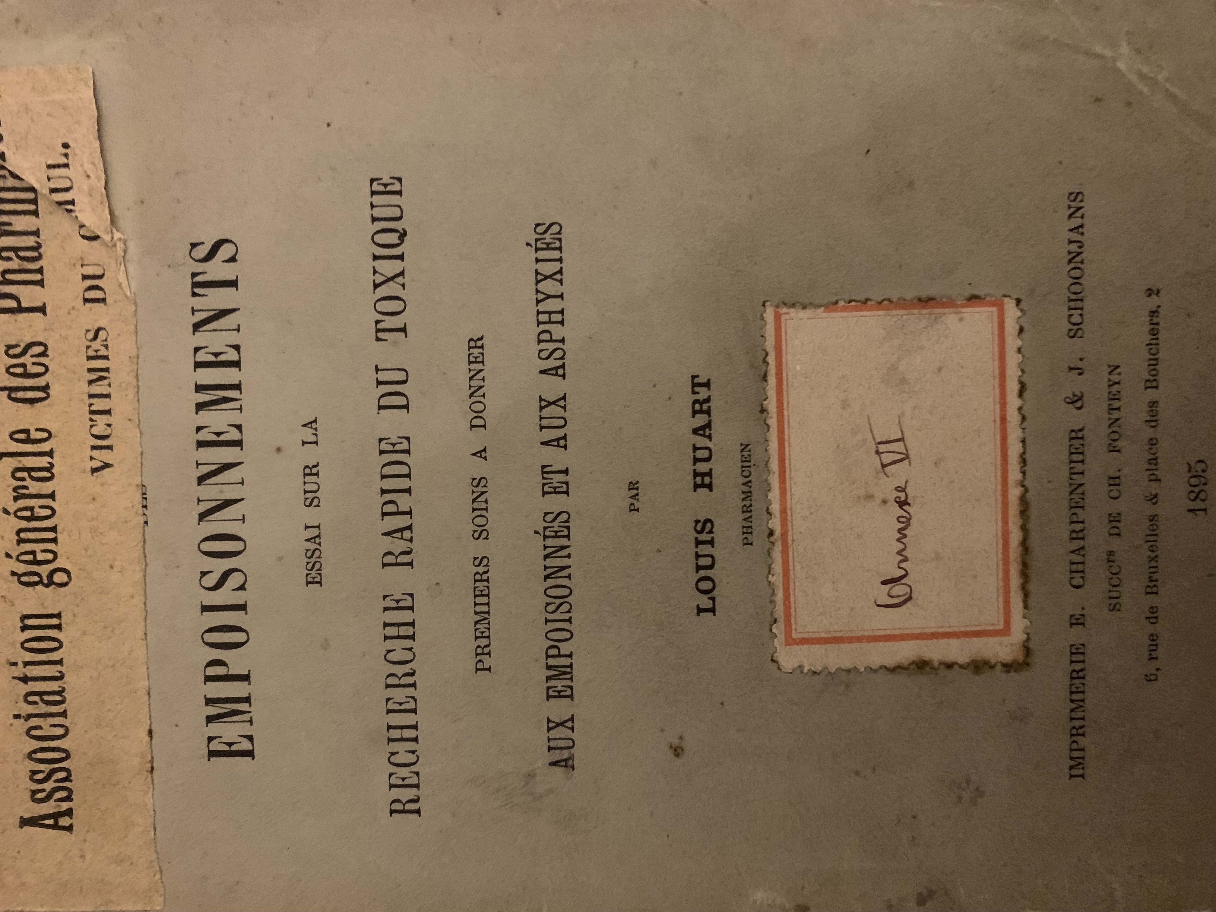 Des empoisonnements. Essai sur la recherche rapide du toxique