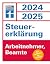 Steuererklärung 2024/2025 - Arbeitnehmer, Beamte