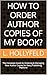 How to Order Author Copies ...
