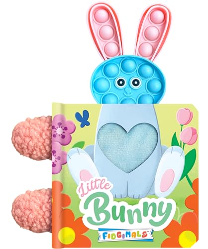 Fidgimals Little Bunny Baby Book | Sensory Board Book with Pop It Character, Perfect Sensory Books for Toddlers I Baby Books I Your Sensory Fidget Friend (Board Book)