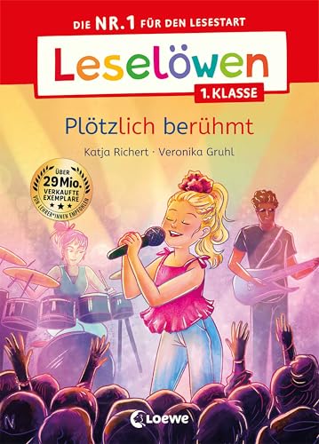 Leselöwen 1. Klasse - Plötzlich berühmt: Die Nr. 1 für den Lesestart - Mit Leselernschrift ABeZeh - Erstlesebuch für Kinder ab 6 Jahren (German Edition)