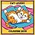 Cat Theme Coloring Book: fo...