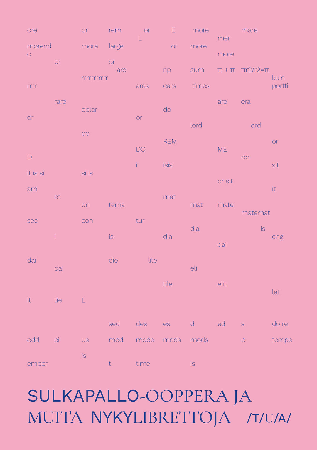 Sulkapallo-ooppera ja muita nykylibrettoja