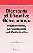 Elements of Effective Gover...