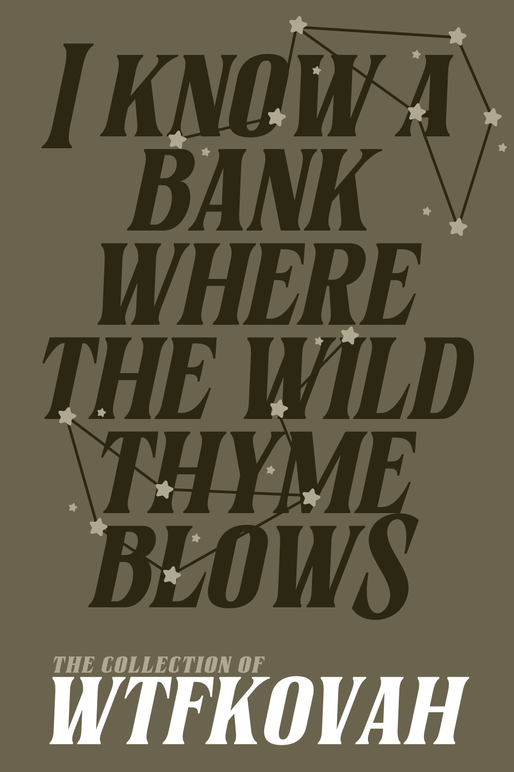 I know a bank where the wild thyme blows