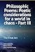 Philosophic Poems: Poetic Considerations For A World In Chaos - Part Iii (Portuguese Edition)