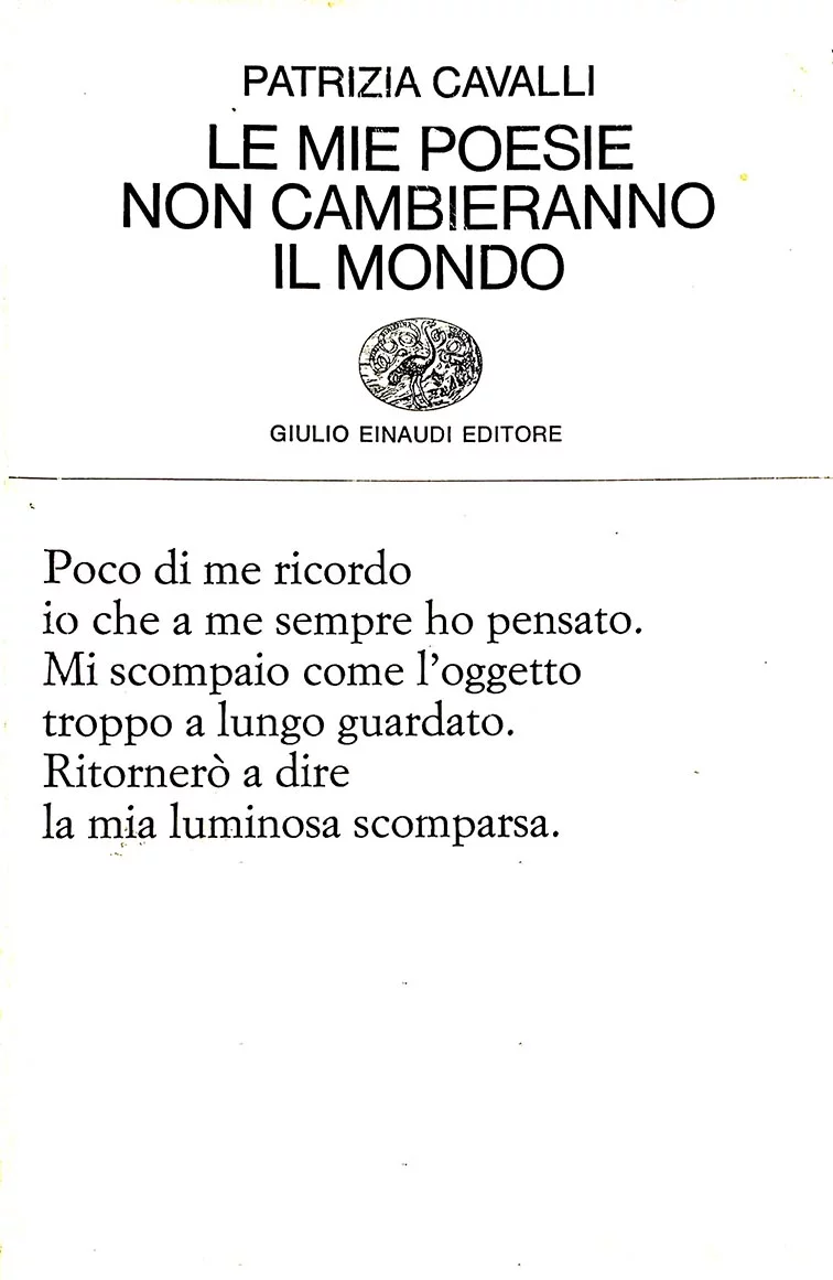 Le mie poesie non cambieranno il mondo (Paperback)