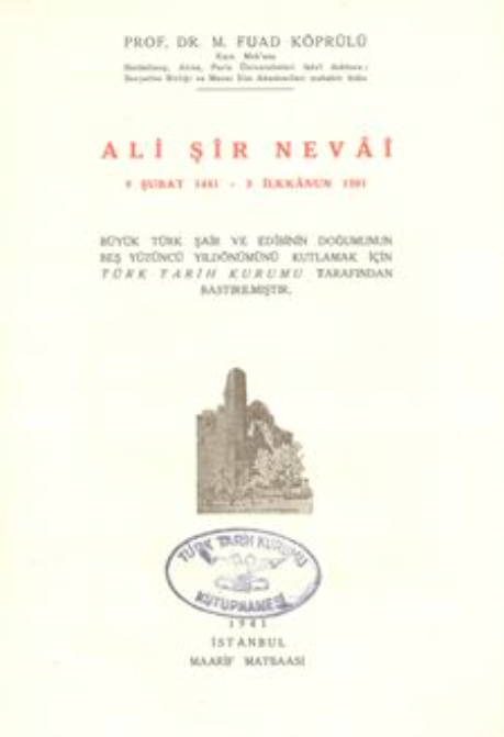 Ali Şîr Nevâî 9 Şubat 1441 - 3 İlkkânun 1501