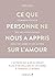 Ce que personne ne nous a appris sur l'amour: Comment établir des relations saines avec soi-même et les autres