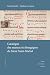 Catalogue des manuscrits li...