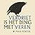 Verdriet is het ding met veren