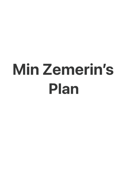 Min Zemerin's Plan (The Cemeteries of Amalo, #1.5)
