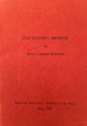 Emily Dickinson's Punctuation