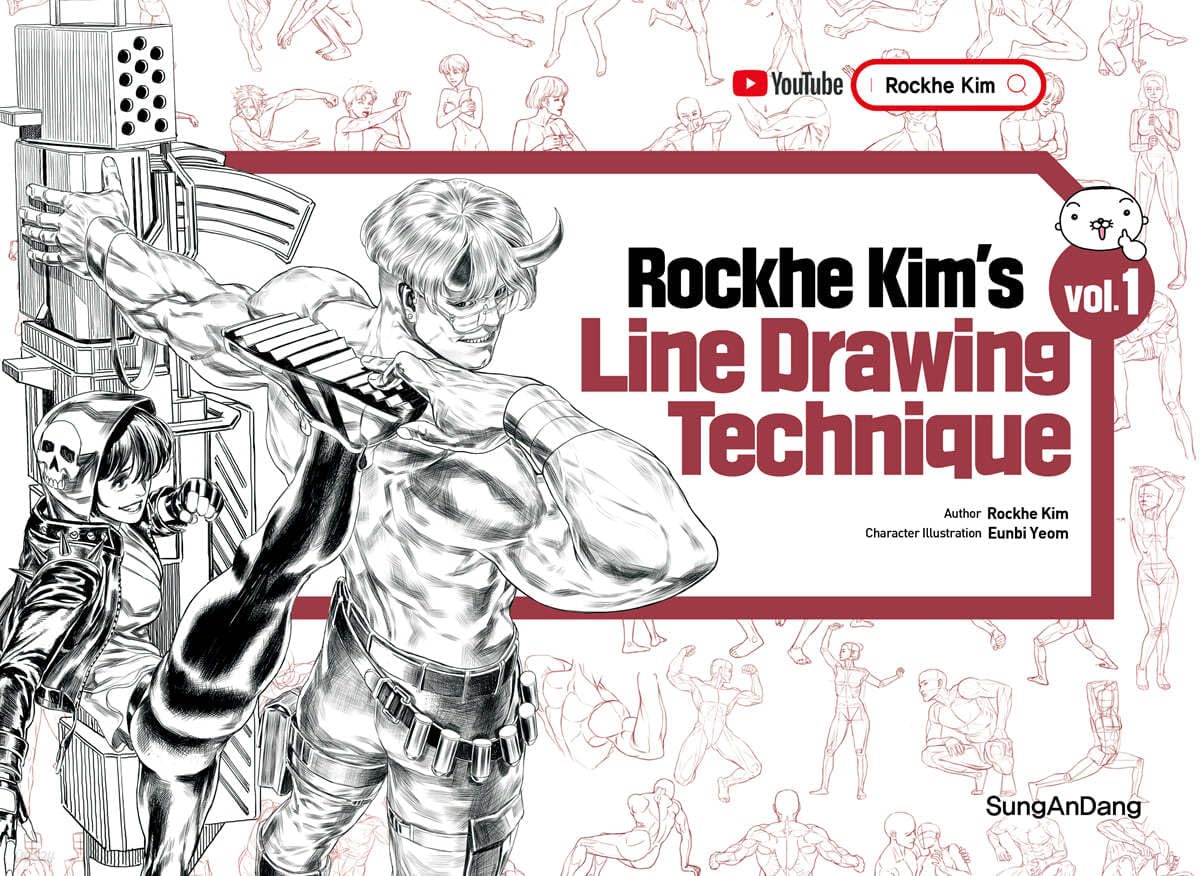 Rockhe Kim’s Line Drawing Technique Vol. 1 (English Ver.)
