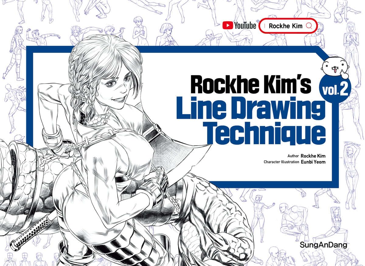 Rockhe Kim’s Line Drawing Technique Vol. 2 (English Ver.)