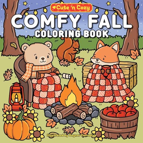 The Comfy Fall Coloring Book (Cute and Cozy)