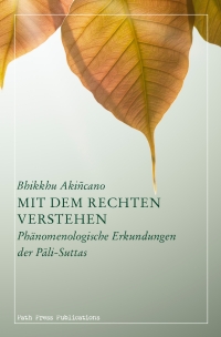 Mit dem rechten Verstehen: Phänomenologische Erkundungen der Pāli-Suttas (Paperback)
