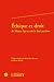 Ethique Et Droit Du Moyen Age Au Siecle Des Lumieres (Esprit ... by Bénédicte Boudou