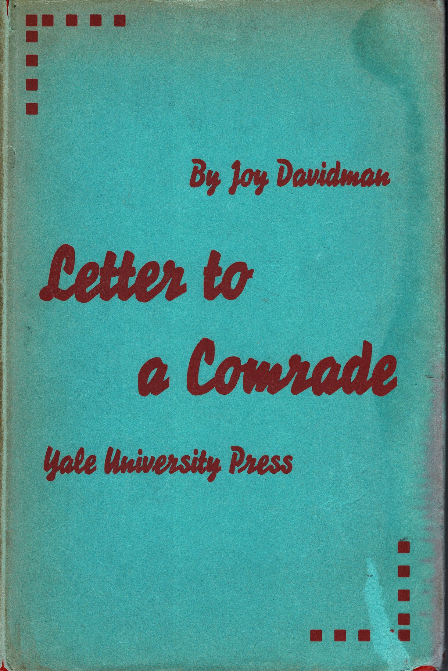 Letter to a Comrade