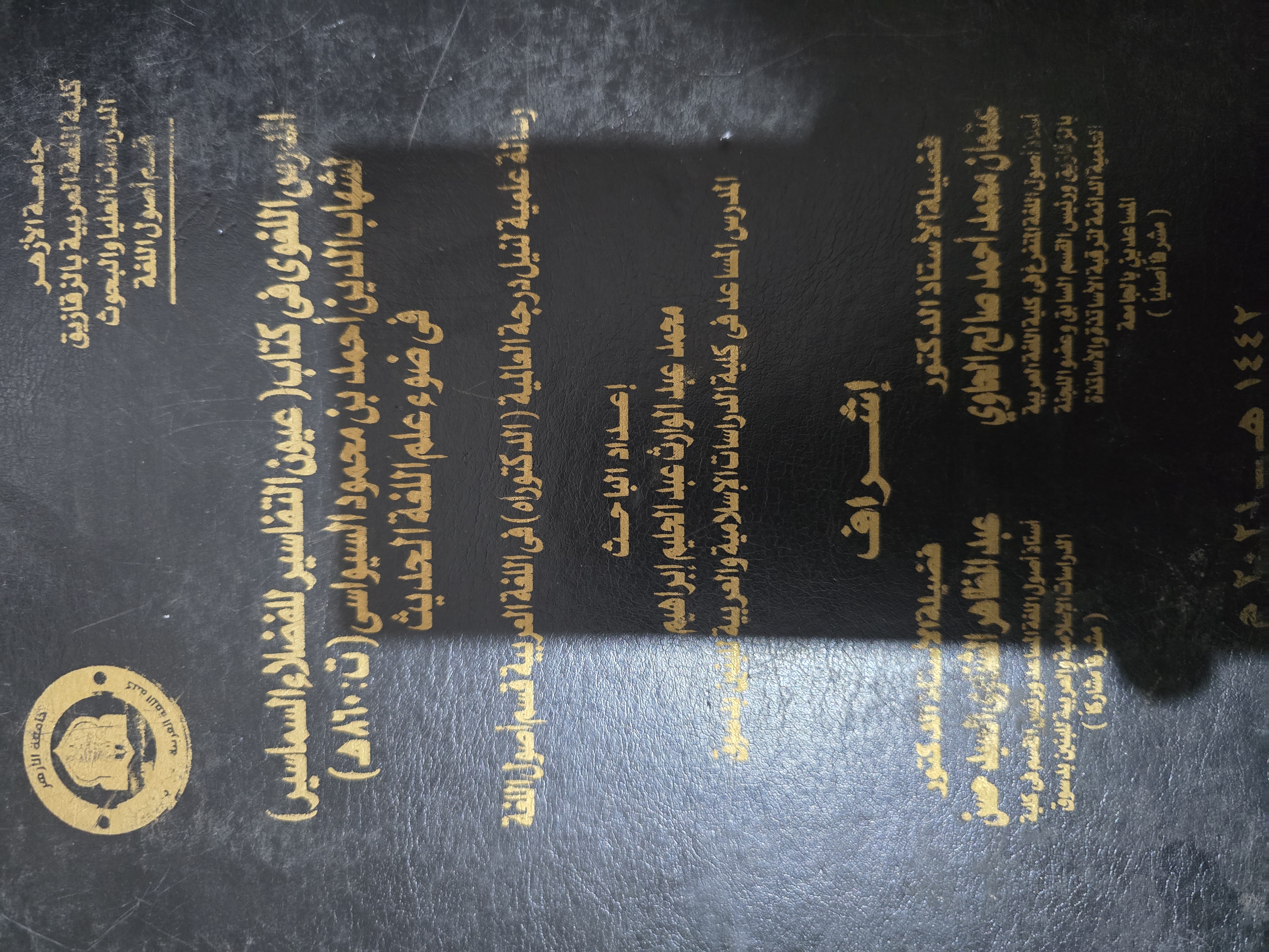 الدرس اللغوى في كتاب عيون التفاسير للفضلاء السماسير الشهاب الدين أحمد بن محمود السيواسي ( ت : ٨٦٠ هـ