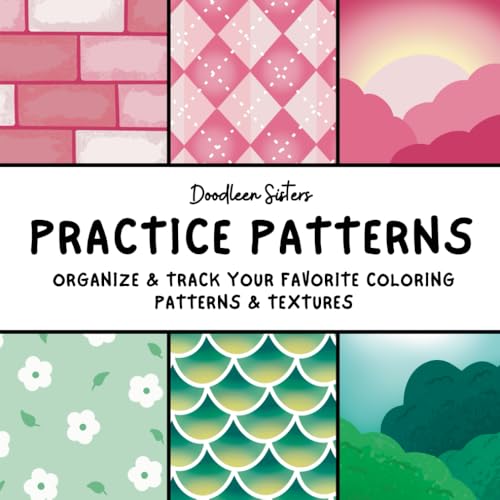 Simple Pattern Practice Coloring Logbook for all your Techniques and Textures - Create your own Personal Pattern Library - 280 Practice Blocks (Paperback)