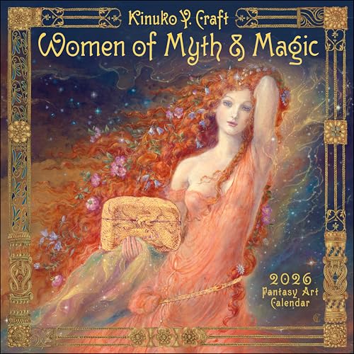 Women of Myth & Magic 2026 Fantasy Art Wall Calendar by Kinuko Craft