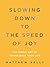 Slowing Down to the Speed of Joy: The Simple Art of Taking Back Your Life