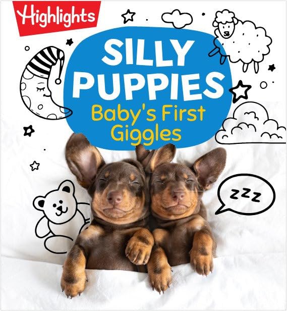Silly Puppies: Read Aloud Baby Board Book with Silly Puppy Photos and Simple Rhymes in this Funny Bedtime Storybook Designed for Bonding and Laughter (Board Book)