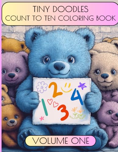 Tiny Doodles - Count to Ten Coloring Book: Book One (Paperback)