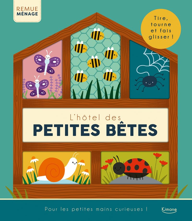 Remue-ménage - L'Hôtel des petites bêtes - Tire, tourne et fais glisser ! (Paperback)