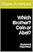 Which Brother? Cain or Abel...