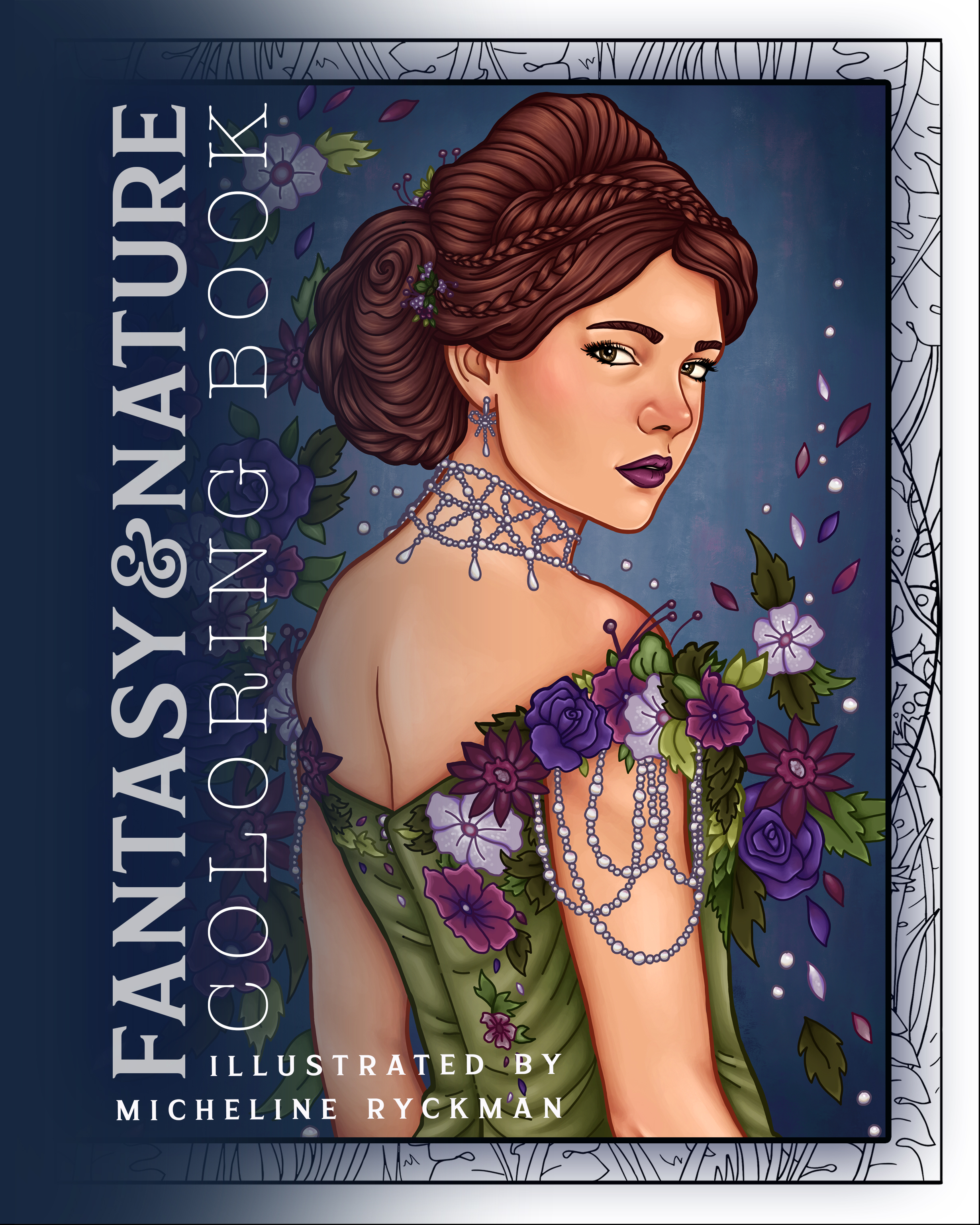 Fantasy & Nature: Coloring Book