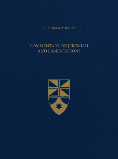 Commentary on Jeremiah and Lamentations (Latin-English Opera Omnia)