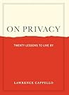 Book cover for On Privacy: Twenty Lessons to Live By
