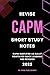 Revise CAPM : Short study notes: CAPM simplified as bullet points for quick learning and revision (Conquer your Management certifications : A bullet point approach)
