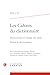 Les Cahiers Du Dictionnaire...