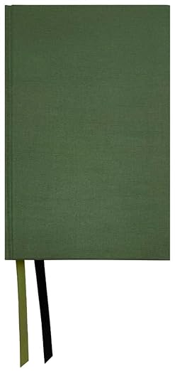 Book cover: NASB Large Print Personal Size Bible with Full Translation Footnotes Olive Linen Hardcover 2020 text by The Lockman Foundation