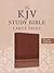 The KJV Study Bible, Large Print (Indexed) [Rose & Chestnut Cross]