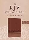 The KJV Study Bible, Large Print (Indexed) [Rose & Chestnut Cross]