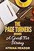 The Page Turners Presents: A Guide For Writing