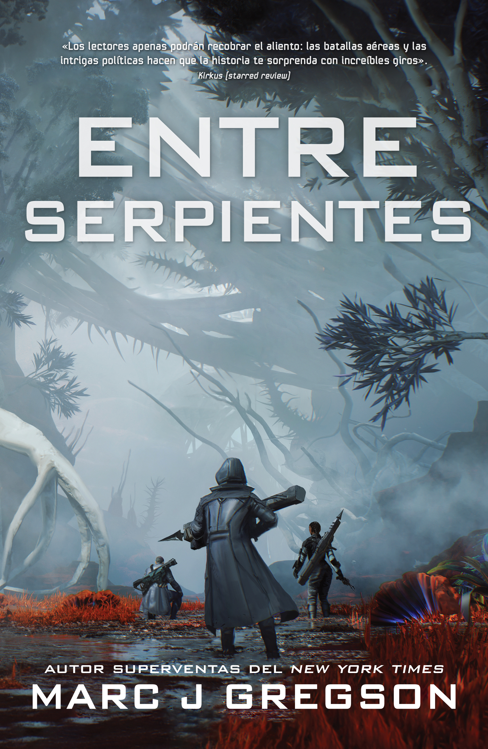 Portada de Entre serpientes, de Marc J. Gregson
