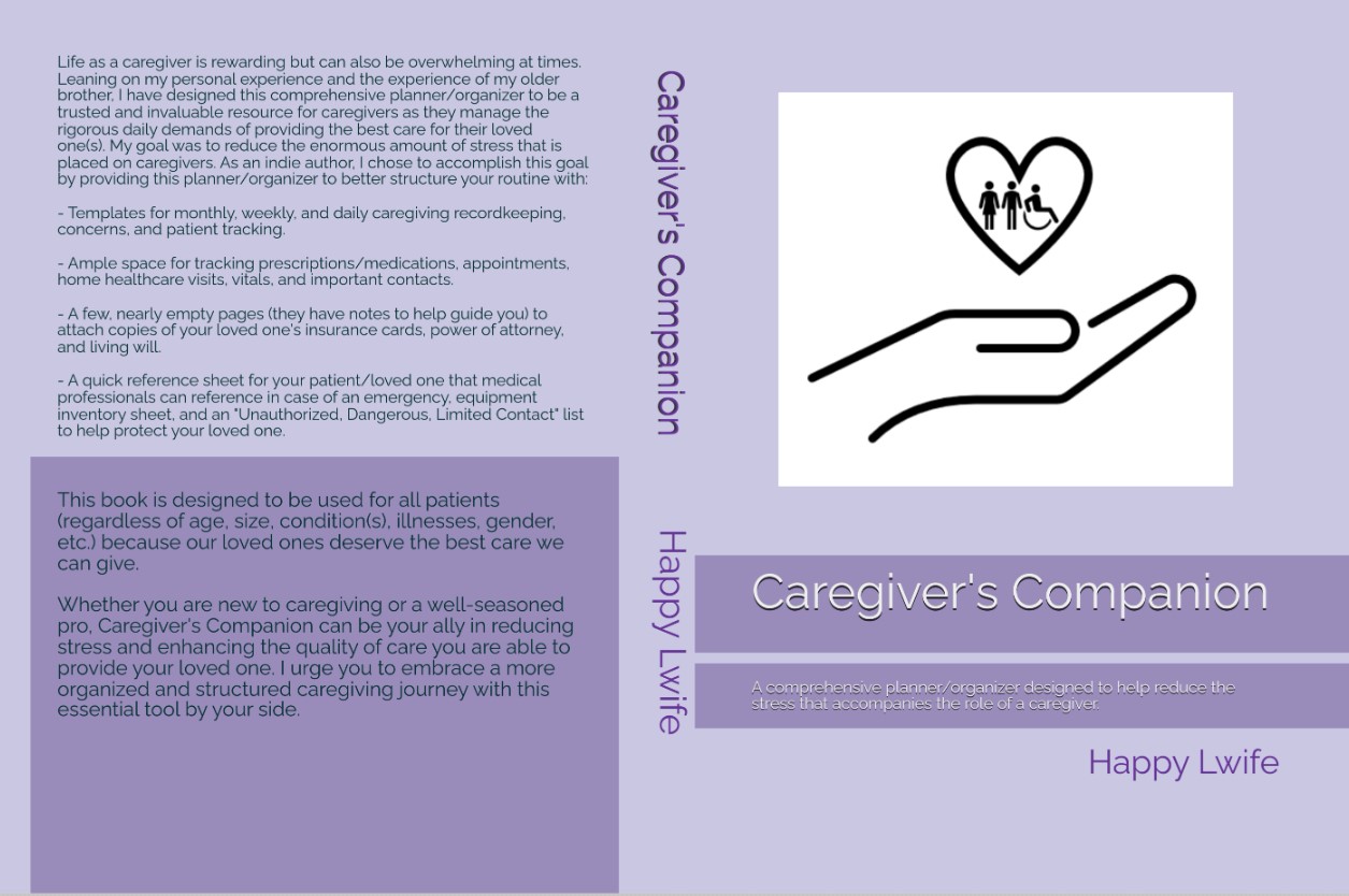 Caregiver's Companion: A comprehensive planner/organizer designed to help reduce the stress that accompanies the role of a caregiver.