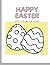 HAPPY EASTER LETS COLOR OUR EGGS by Kenneth Wortley