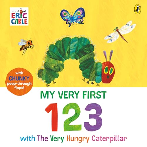 Puffin My Very First 123 with The Very Hungry Caterpillar A Lift-the-Flap Book. (Board Book)